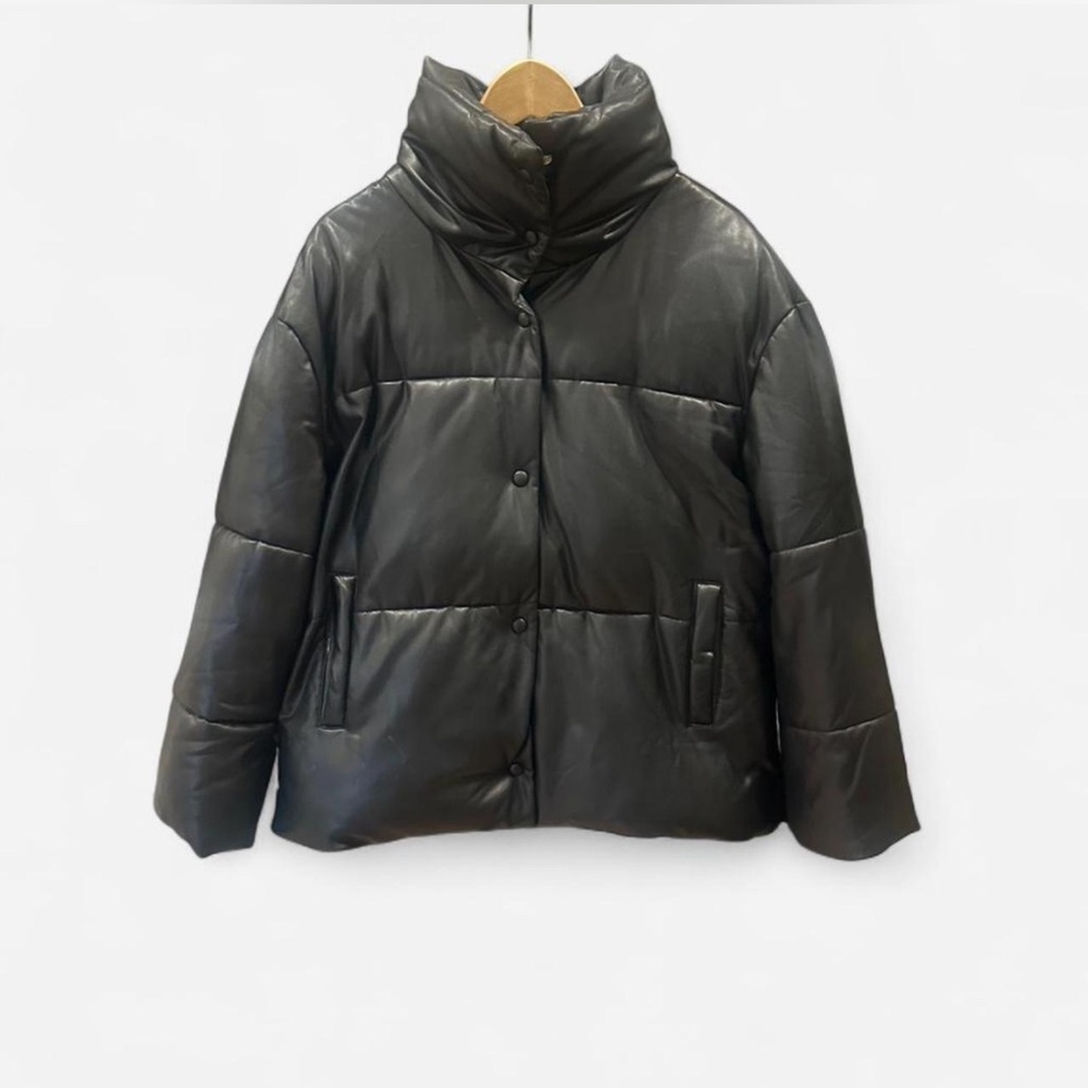 Avec Les Filles black puffy coat